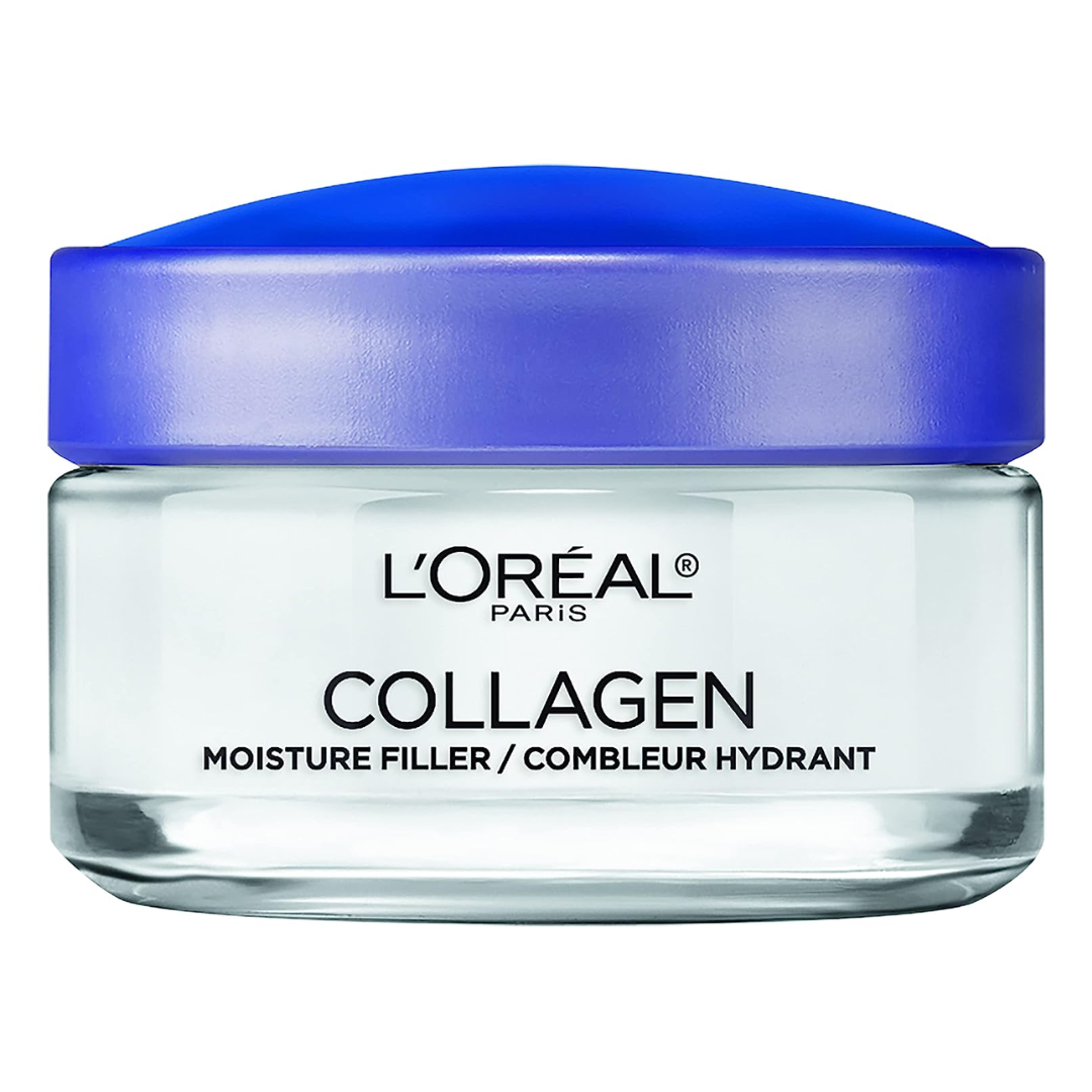 L’Oreal Paris Skincare Collagen Face Moisturizer, Day and Night Cream, Anti-Aging Face, Neck and Chest Cream to smooth skin and reduce wrinkles, 1.7 oz