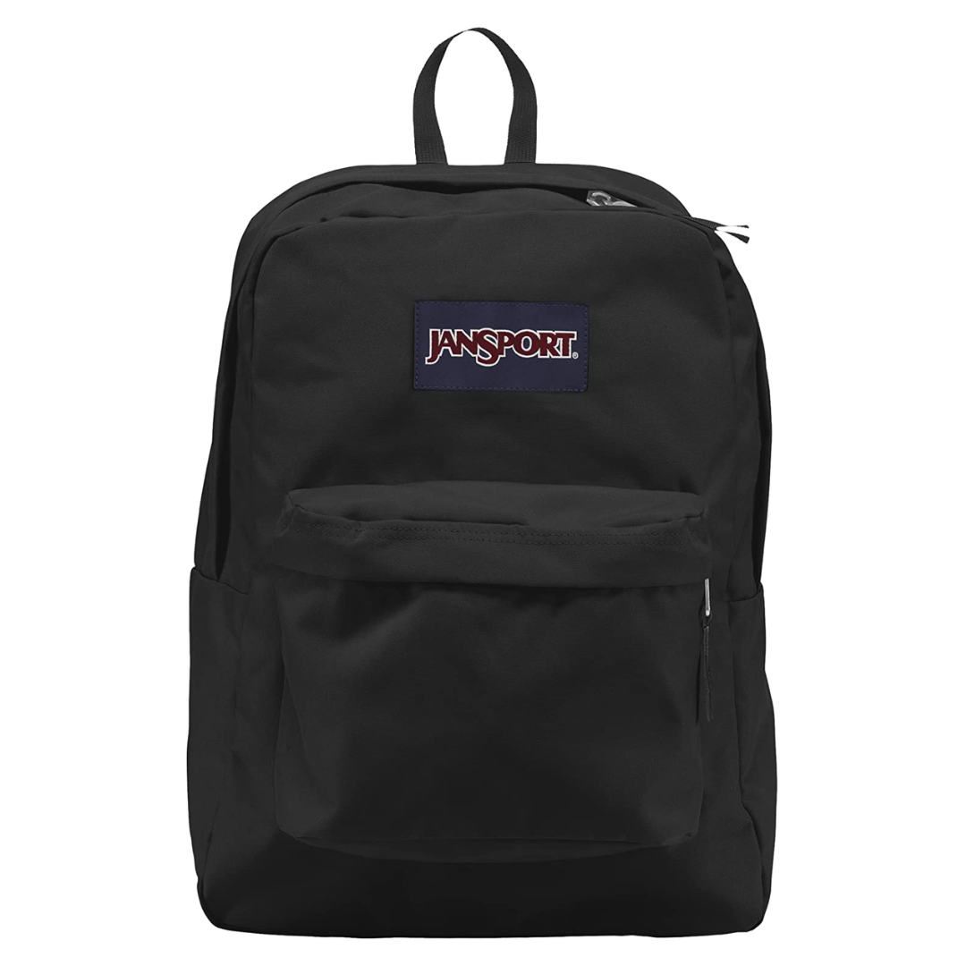 JanSport SuperBreak One School Backpack for Girls, Boys, Black – Durable, Lightweight Bookbag for Teens with 1 Main Compartment, Front Utility Pocket